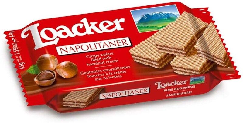 Хрустящие вафли Loacker Наполитанер, 45г