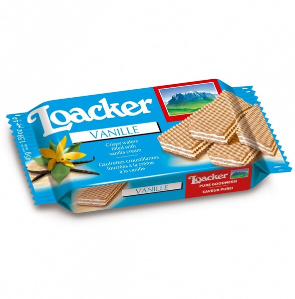 Хрустящие вафли Loacker Ваниль, 45г