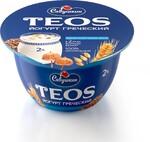 Йогурт TEOS Греческий злаки с клечаткой льна 2% п/ст без змж 140г