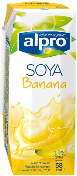 Напиток Alpro соево-банановый обогащенный кальцием и витаминами, 0,25л