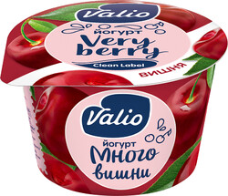 Йогурт Valio с вишней 2.6% 180 г