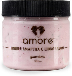 Мороженое Amore молочное Вишня Амарена с Шоколадом 300 мл