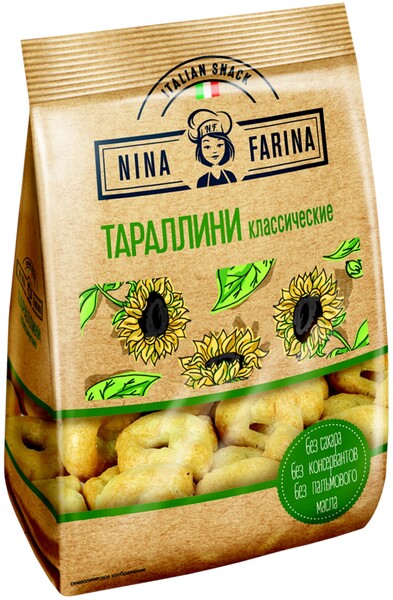 Тараллини классические Nina Farina, 180 г