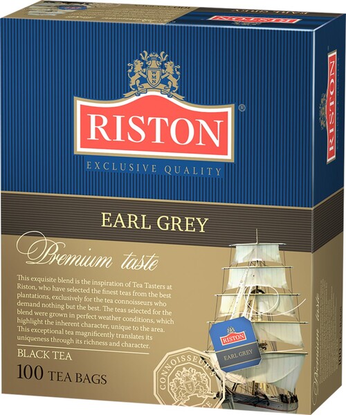 Чай черный Riston Earl Grey 100 пакетиков