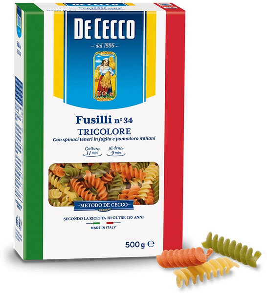 Макароны De cecco Fusilli №34 500г