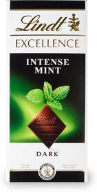 Шоколад Lindt Excellence со вкусом мяты, 100г
