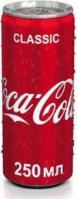 Напиток газированный, Coca-Cola, 0.25 л, Россия