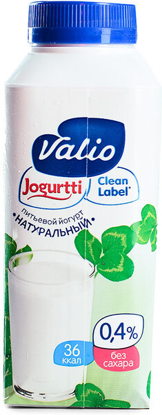 Йогурт Valio питьевой натуральный 0.4% 330 г