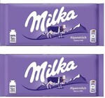 Шоколад Milka Lapte Alpin, 100 гр., флоу-пак