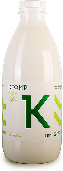 Кефир Братья Чебурашкины из цельного молока, 3,6 - 4,6% 1л