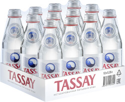 Вода Tassay питьевая природная негазированная ,250 мл.,стекло
