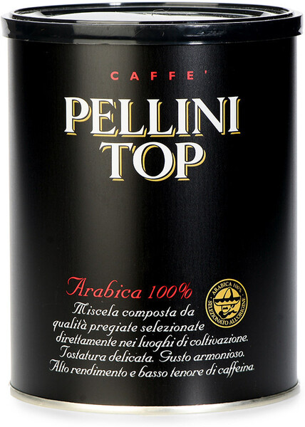 Кофе молотый Pellini Top 100% Арабика Pellini Caffe Spa 250г ж/б Италия