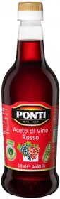 Уксус Ponti винный красный 6%, 500мл