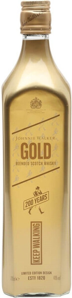 Виски JOHNNIE WALKER Gold Label Шотландский купажированный 40%, 0.7л Великобритания, 0.7 L