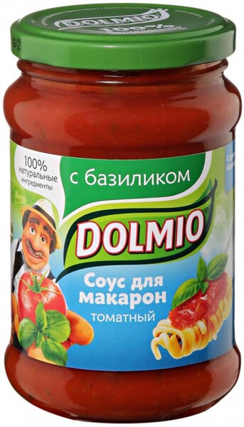 Соус Dolmio томатный для макарон с базиликом 0,35кг