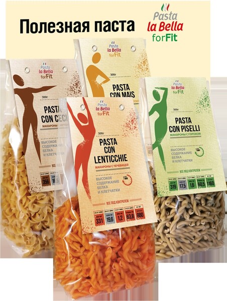 Pasta la Bella forFIT / Макароны с Горохом / Макароны с Кукурузой / Макароны с Нутом / Макароны с чечевицей