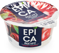 Йогурт Epica натуральный вишня черешня 4.8% 130 г