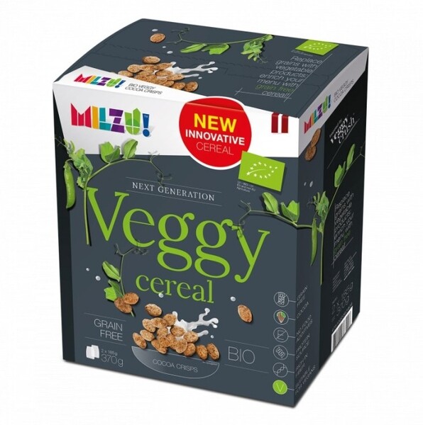 MILZU! / Сухой завтрак белковый хлопья с какао (био, веган)