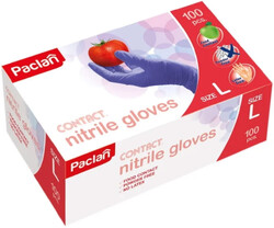 Перчатки нитриловые Paclan  100 шт