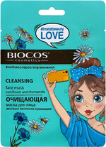 Маска Biocos 36374 тканевая для лица очищающая