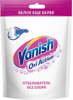 Пятновыводитель и отбеливатель Vanish Oxi Action Кристальная белизна для тканей порошкообразный 250 г
