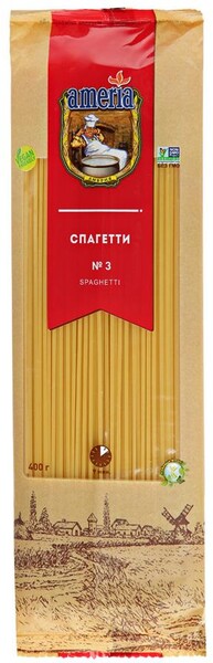 Макаронные изделия Спагетти Аmeria №3 400г