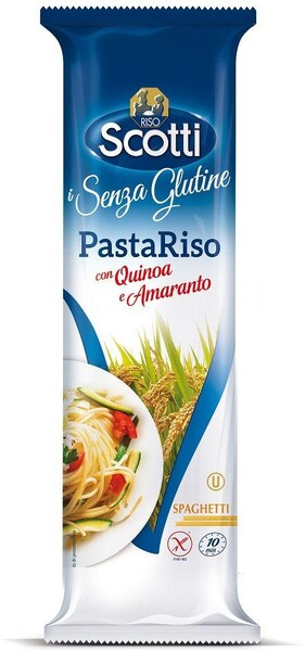 Макароны Спагетти из рисовой муки, с киноа и амарантом Riso Scotti Pasta Riso без глютена, 250 г / Паста / Итальянские продукты / ПП  / Веган продукты
