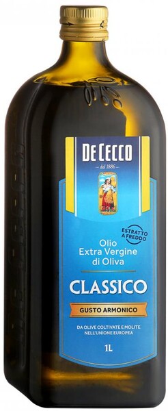 Масло De Cecco Classico оливковое нерафинированное классика 1л