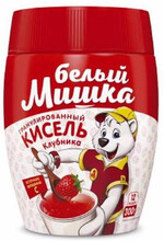 Напитки Белый мишка Кисель клубника 300 гр. гран. ПЭТ (12)