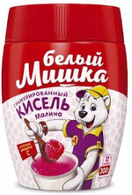 Напитки Белый мишка Кисель малина 300 гр. гран. ПЭТ (12)