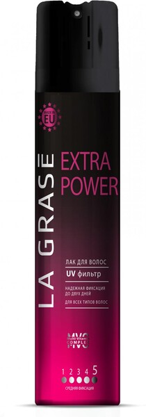 La Grase лак для волос Extra Power 400 мл