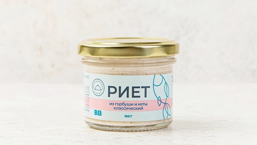 Риет из горбуши и кеты классический, 100 г