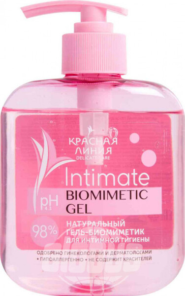 Гель для интимной гигиены Красная линия Intimate Biomimetic Gel pH 4,3, 300 г