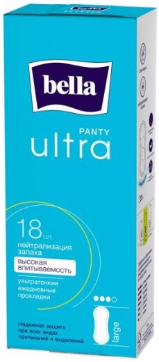 Прокладки ежедневные BELLA Panty Ultra large, 18шт Польша, 18 шт