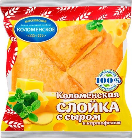 Слойка с сыром и картофелем Коломенский БКК