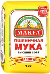 Мука Макфа пшеничная высший сорт, 1кг