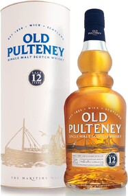 Виски шотландский «Old Pulteney 12 Years» в тубе, 0.7 л