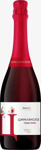 Вино игристое красное сладкое «Цимлянское - Ц», 0.75 л