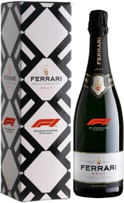 Вино игристое белое брют «Ferrari Brut Formula-1 Limited Edition» в подарочной упаковке, 0.75 л