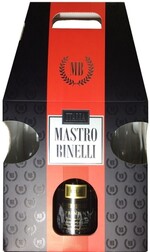 Вино игристое белое брют «Mastro Binelli Premium Brut в подарочной упаковке с 2-мя бокалами», 0.75 л