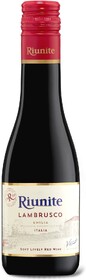 Вино Riunite Lambrusco Emilia 0.187 л полусладкое красное, 0.187 л