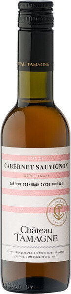 Вино розовое сухое «Шато Тамань Каберне Совиньон розовое», 0.375 л