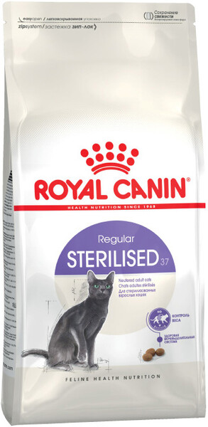 Корм для кошек ROYAL CANIN Sterilised 37 сбалансированный для стерилизованных сух. 1,2кг