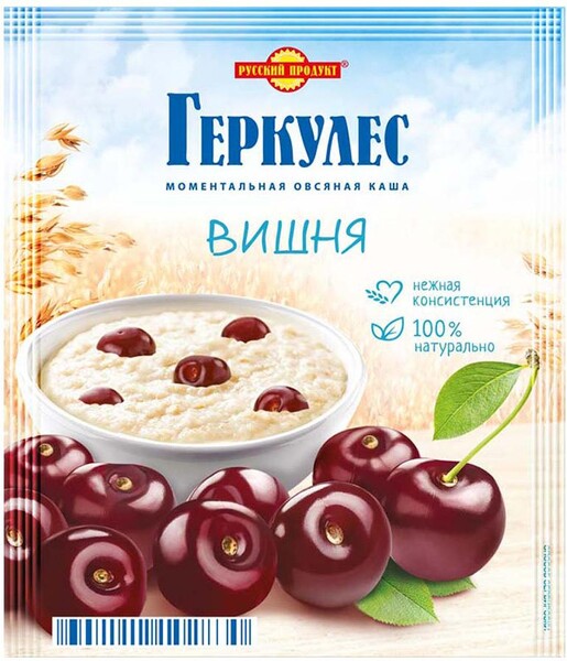 Геркулес Русский продукт моментальная овсяная каша с вишней 35г