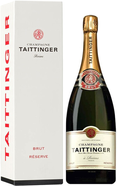 Шампанское белое брют «Taittinger Brut Reserve» в подарочной упаковке, 0.75 л