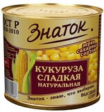 Овощные консервы «Знаток Кукуруза сладкая» 425 гр.
