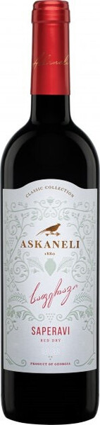 Вино красное сухое «Askaneli Brothers Saperavi», 0.75 л