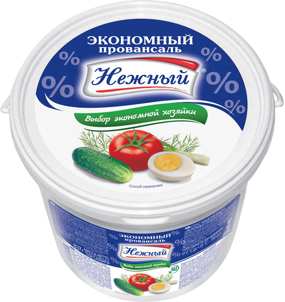 Соус майонезный «Нежный» Экономный Провансаль 15%, 837 г
