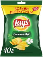 Чипсы «Lay's Зеленый лук картофельные» 40 гр.