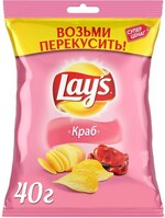 Чипсы «Lay's Краб картофельные» 40 гр.